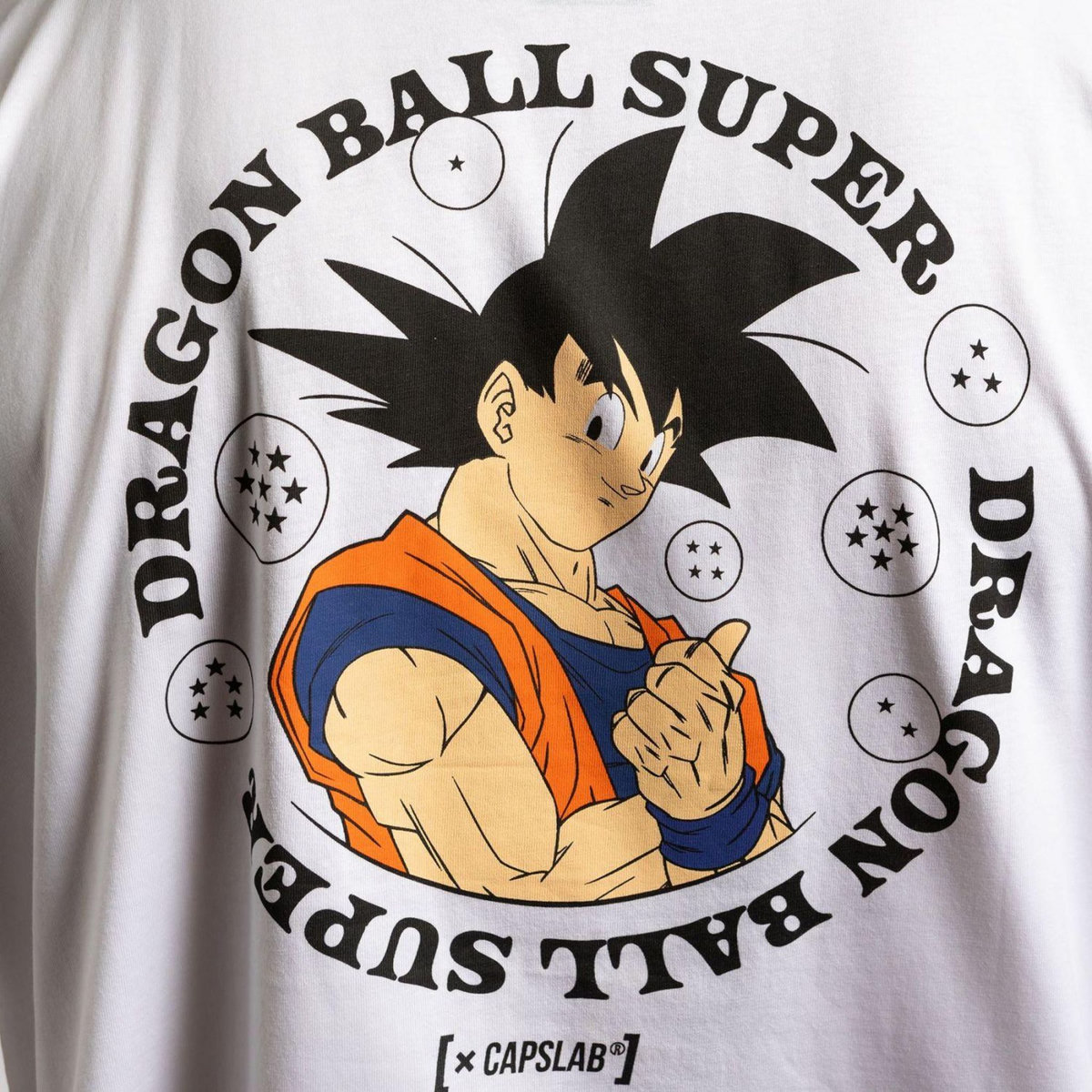 CAPSLAB T-shirt homme relax fit avec print Dragon Ball Super Goku