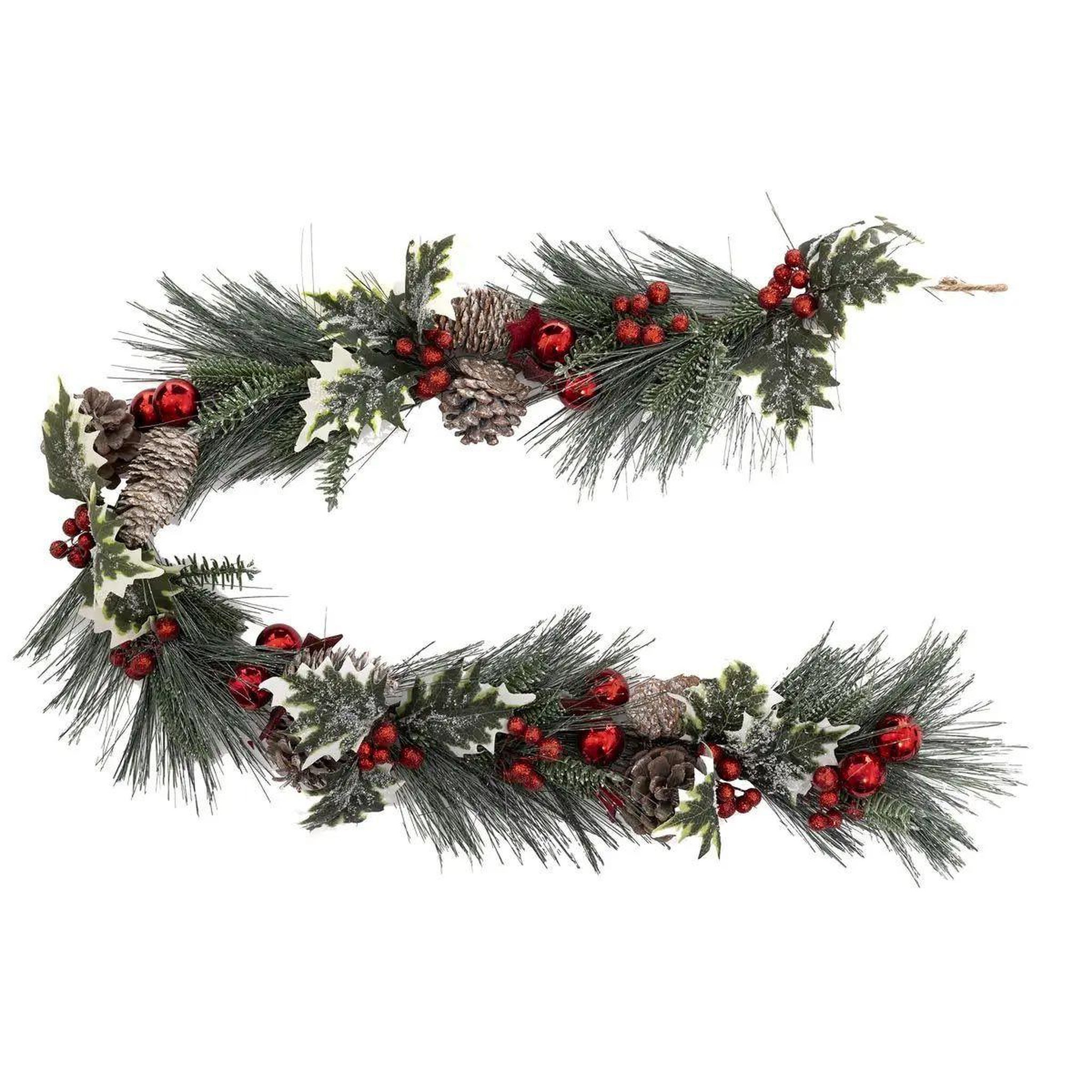 ATMOSPHERA Guirlande de noël  féerie folk  100cm vert