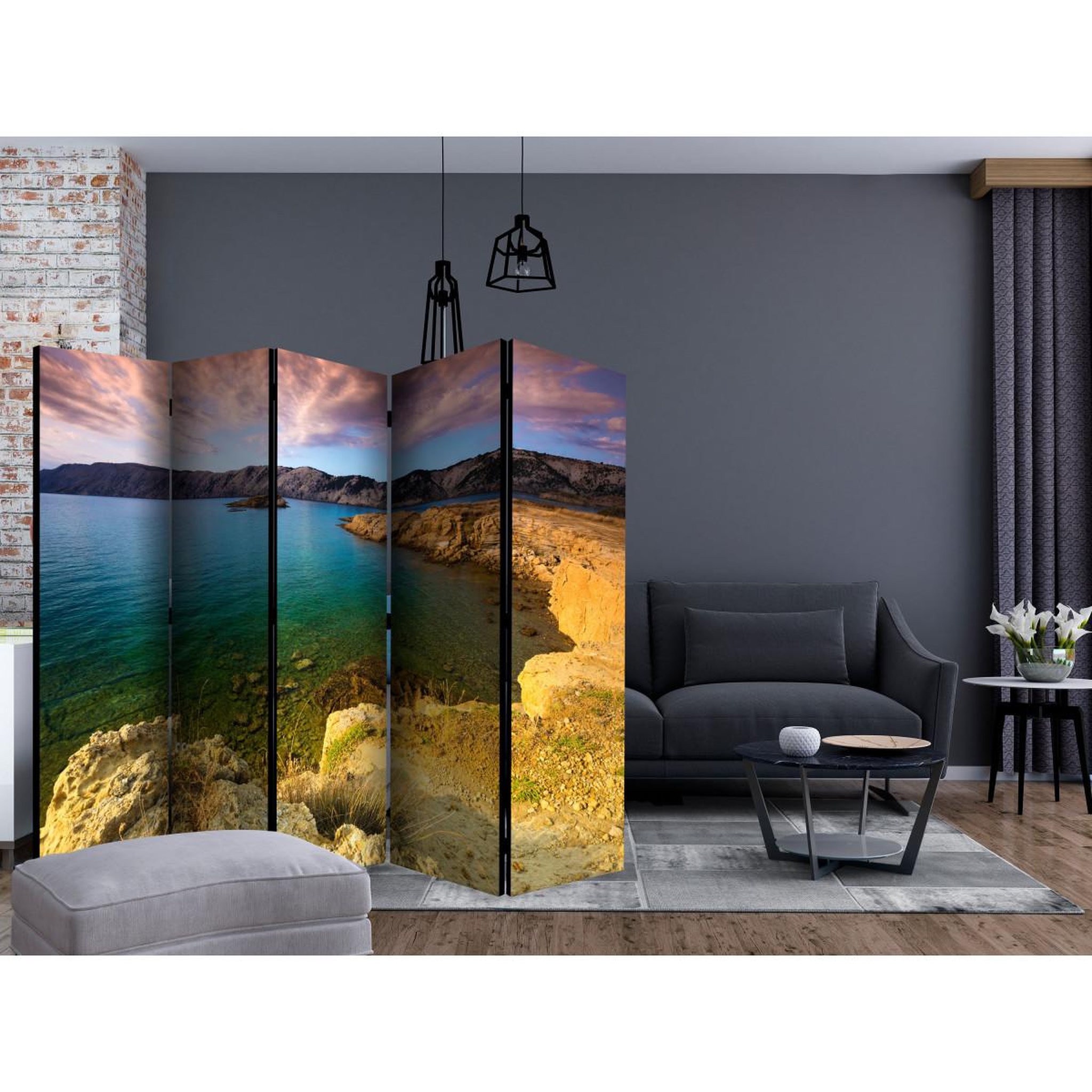 Voir la diapositive 2 : Paris Prix Paravent 5 volets  lopar island of rab croatia  172x225cm