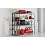 Voir la diapositive 3 : Concept rangement de garage MODULÖ STORAGE SYSTEME EXTENSION 2 étagères 9 plateaux longueur 200 cm