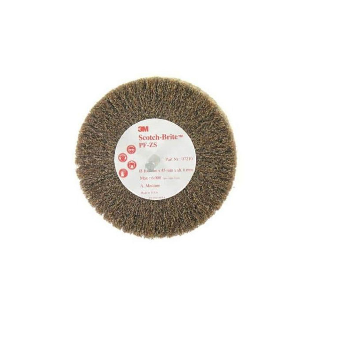 3M Brosse 3M scotch-brite PF-ZS medium diamètre 100 mm x 5