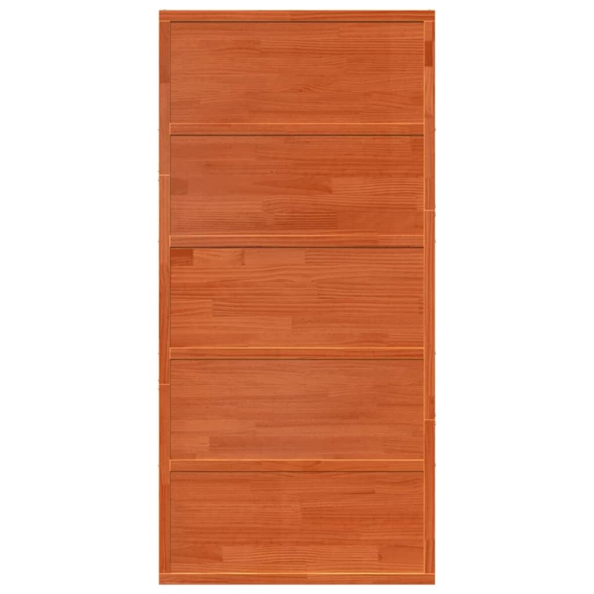 VIDAXL Porte de grange marron cire 100x208 cm bois massif de pin