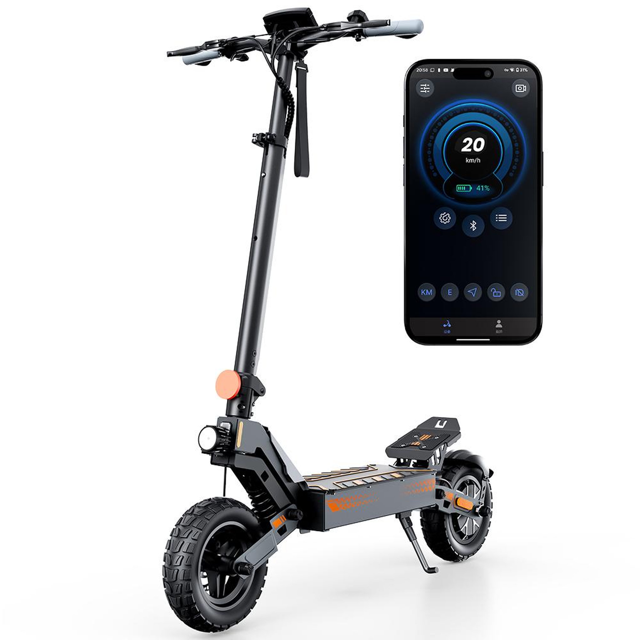 Voir la diapositive 5 : ISCOOTER Trottinette électrique pliable iScooter W10, 48 V, 15 Ah, 10 pouces, autonomie de 60 km