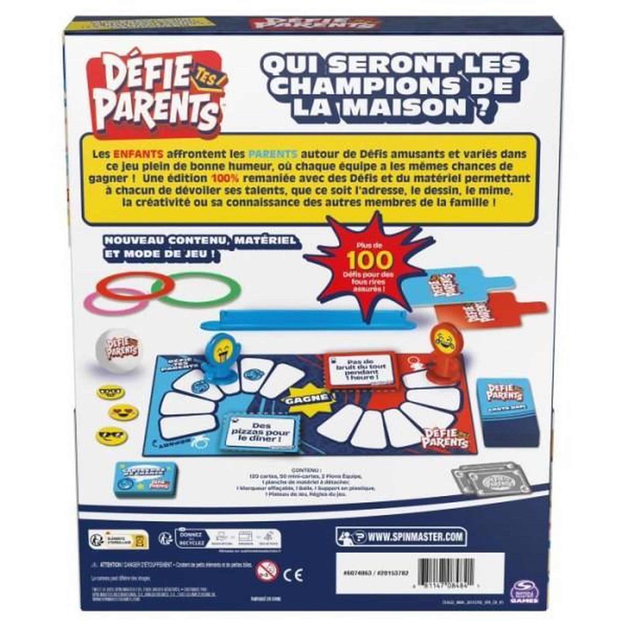 Voir la diapositive 2 : Spin Master Jeu de stratégie Spin Master Games Défie tes parents