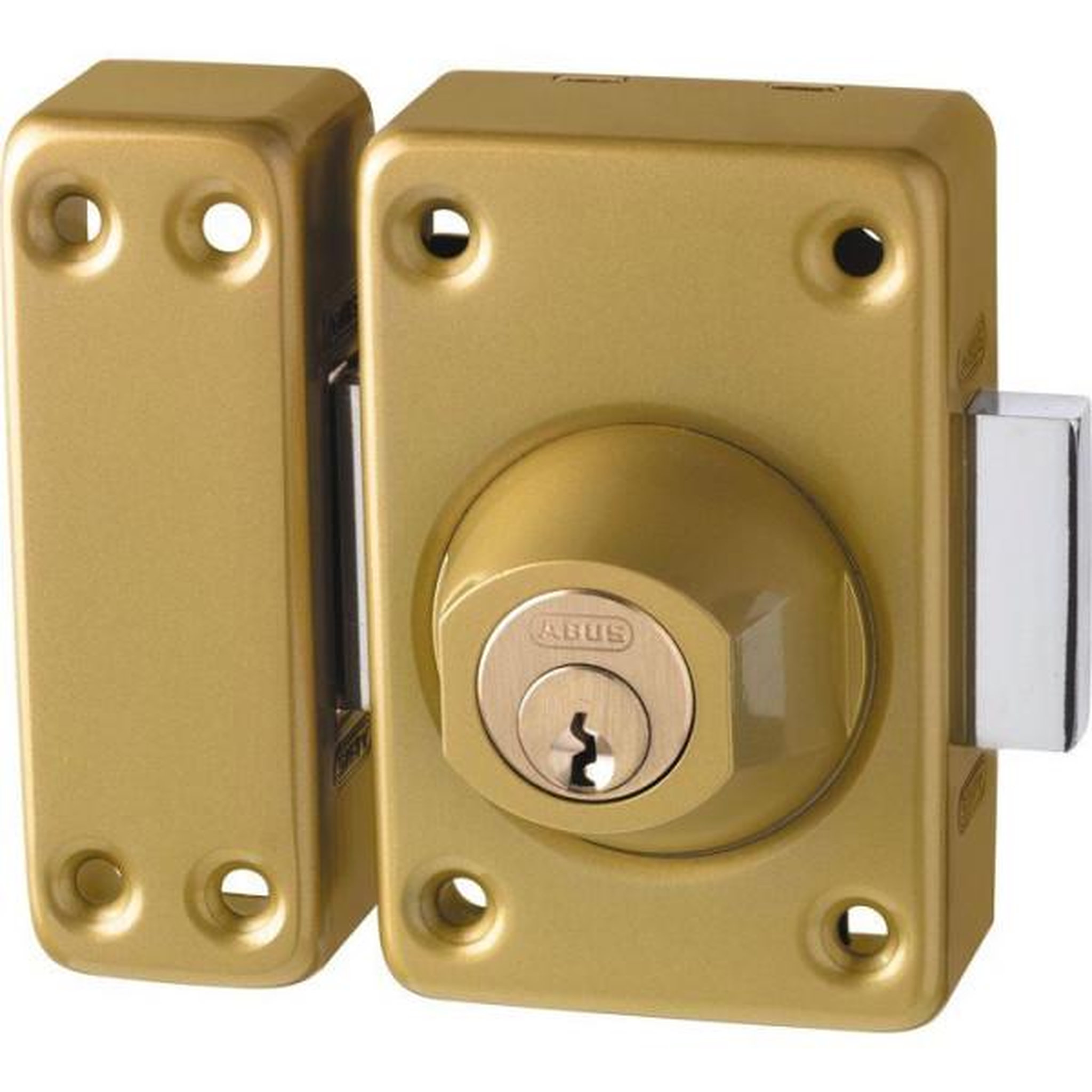 Voir la diapositive 3 : ABUS Verrou de porte - ABUS - VAD136 CC 45 - Double cylindre - Bronze - Entraxe 45 x 76 mm