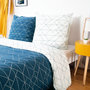 Voir la diapositive 3 : Home collection Parure housse de couette 100% microfibre 72gsm list