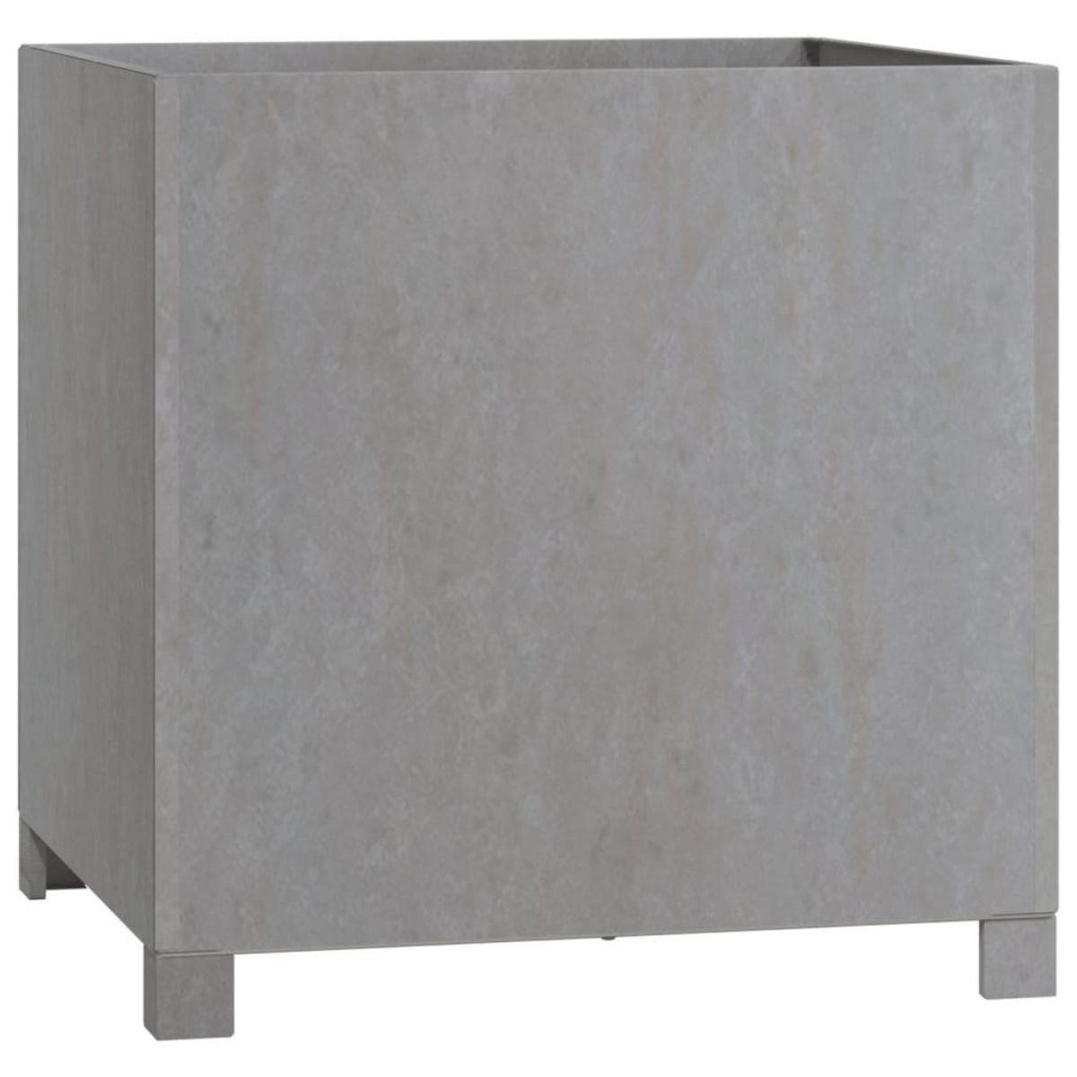 VIDAXL Jardinieres avec pieds 2 pcs Rouille 49x47x50 cm Acier corten