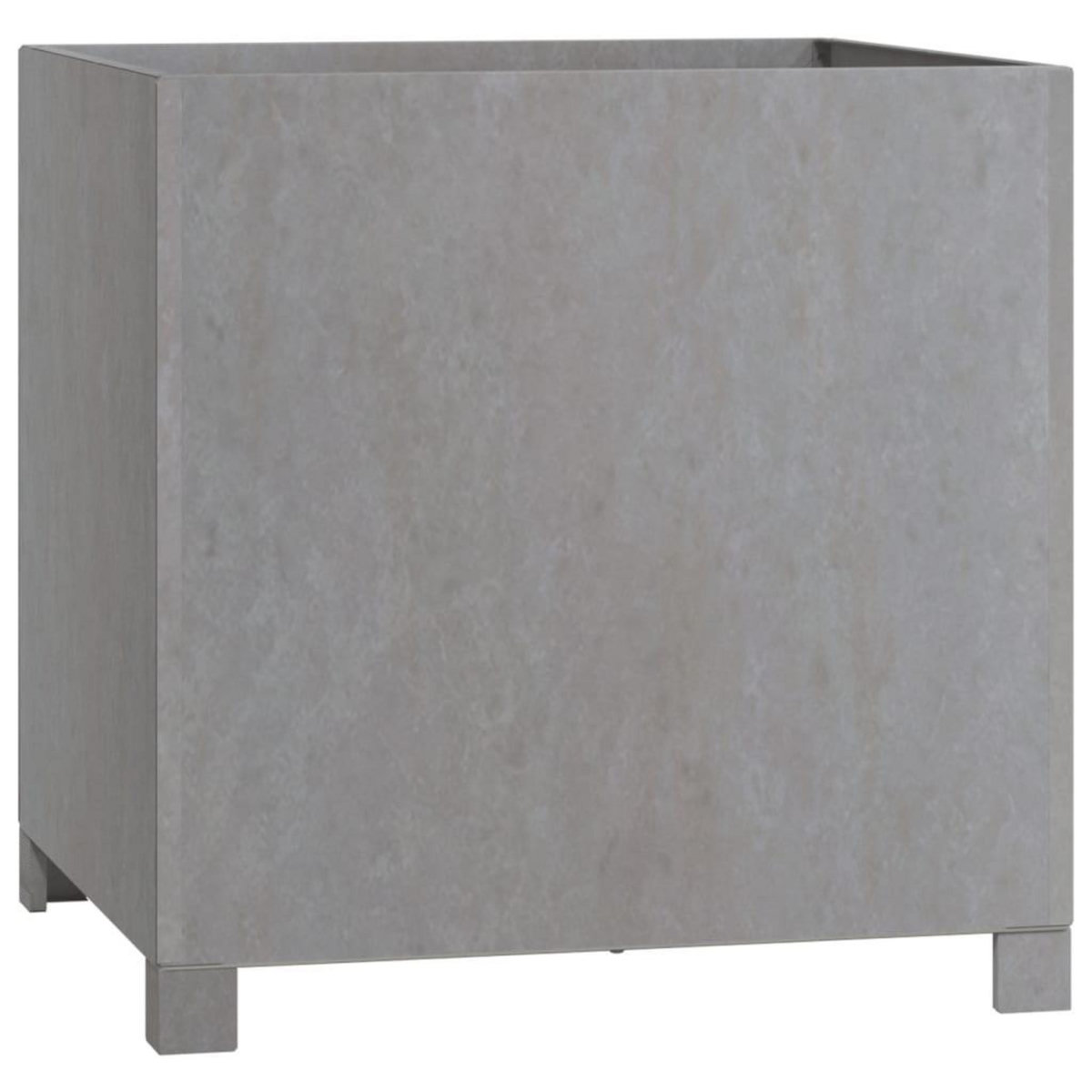 VIDAXL Jardinieres avec pieds 2 pcs Rouille 49x47x50 cm Acier corten