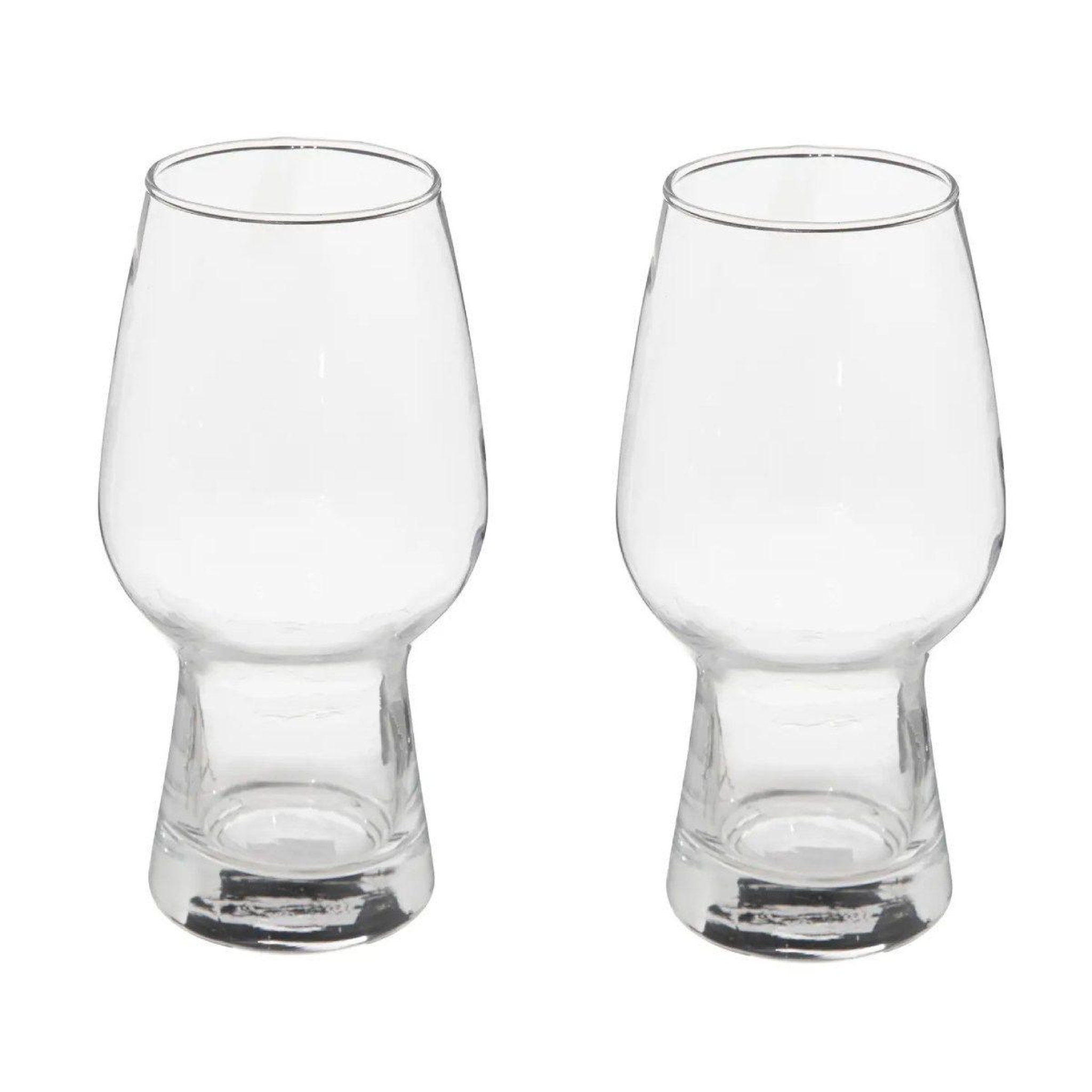 SECRET DE GOURMET Lot de 2 verres à bière  design  43cl transparent