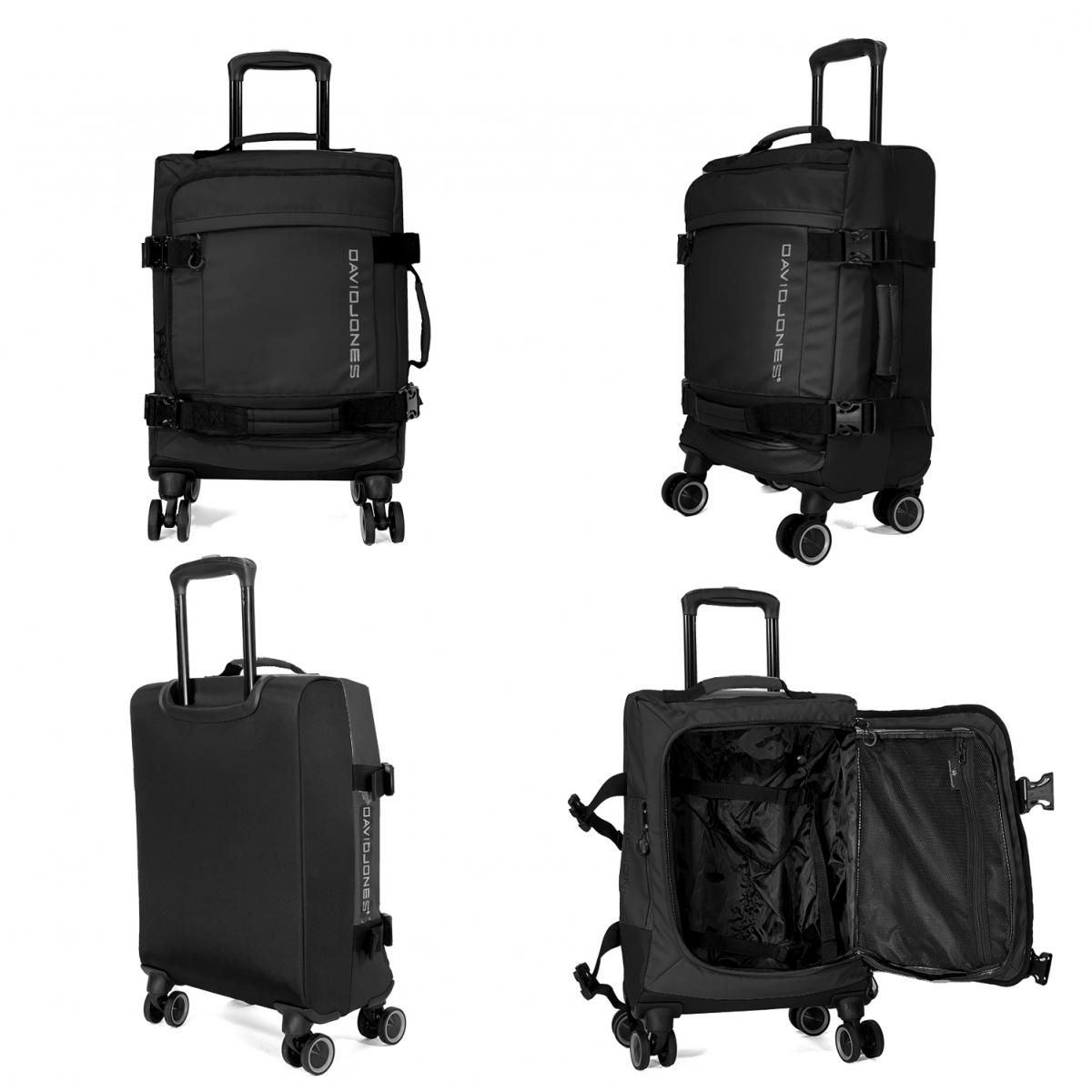 David Jones Sac de voyage cabine à roulettes 37L simple compartiment 55cm