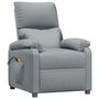 Voir la diapositive 3 : VIDAXL Fauteuil electrique de massage Gris clair Tissu