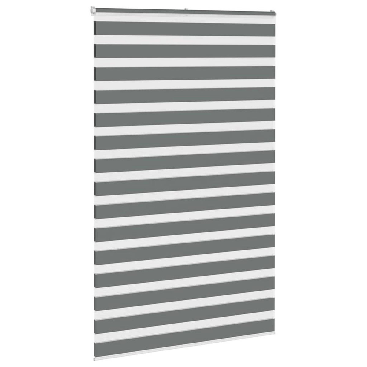 VIDAXL Store zebre gris fonce largeur du tissu 135,9 cm polyester