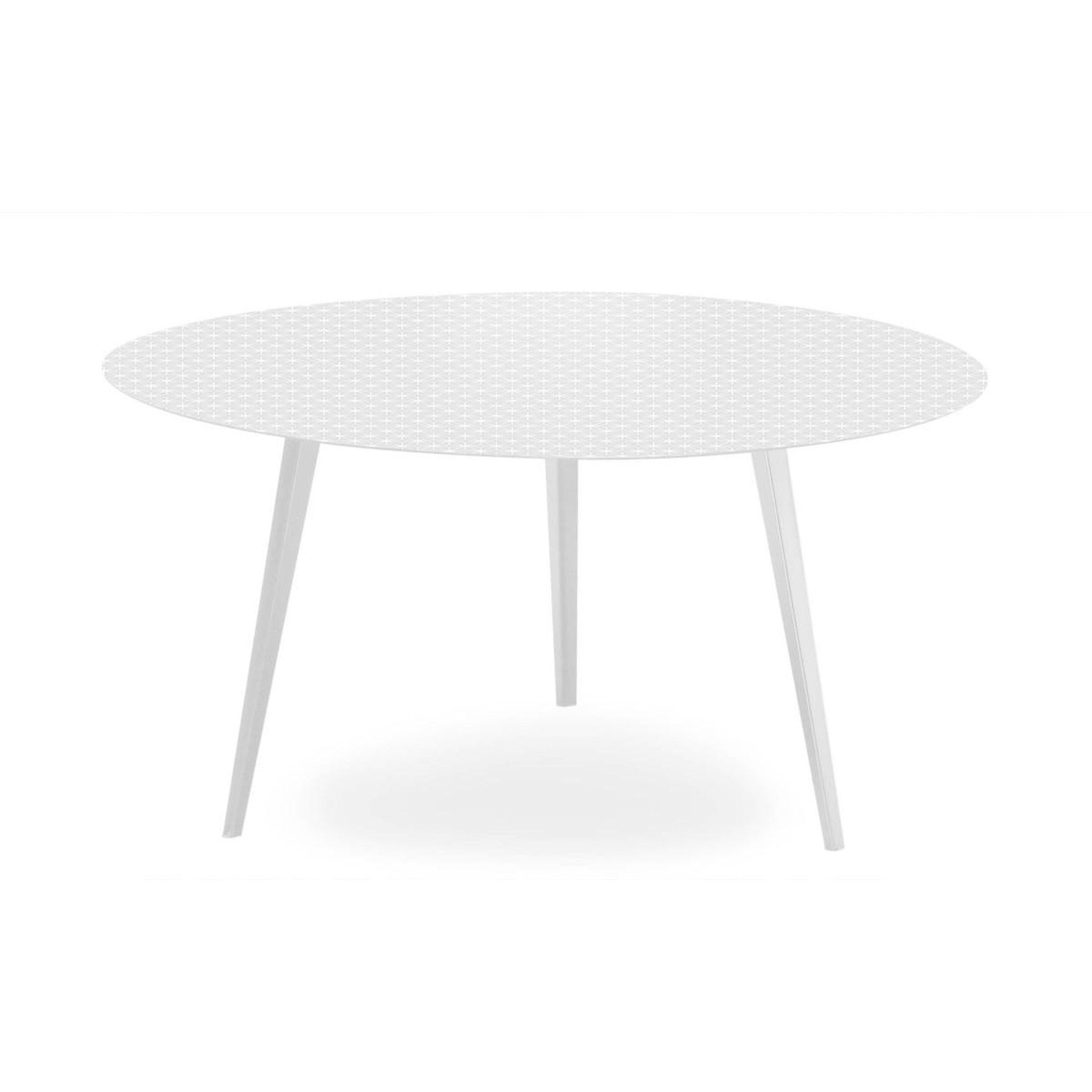 Voir la diapositive 2 : Paris Prix Table Basse 2 Covers  Scandinave  90cm Blanc