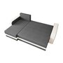 Voir la diapositive 4 : BEST MOBILIER Harvey - canapé d'angle réversible 4 places convertible avec coffre en tissu bicolore