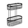 Voir la diapositive 2 : Wenko Etagère murale de douche indus Classic - L. 26 x H. 33 cm - Noir