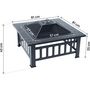 Voir la diapositive 4 : Habitat et Jardin Brasero barbecue 3 en 1 avec couvercle anti braise  Flaméo  - Noir