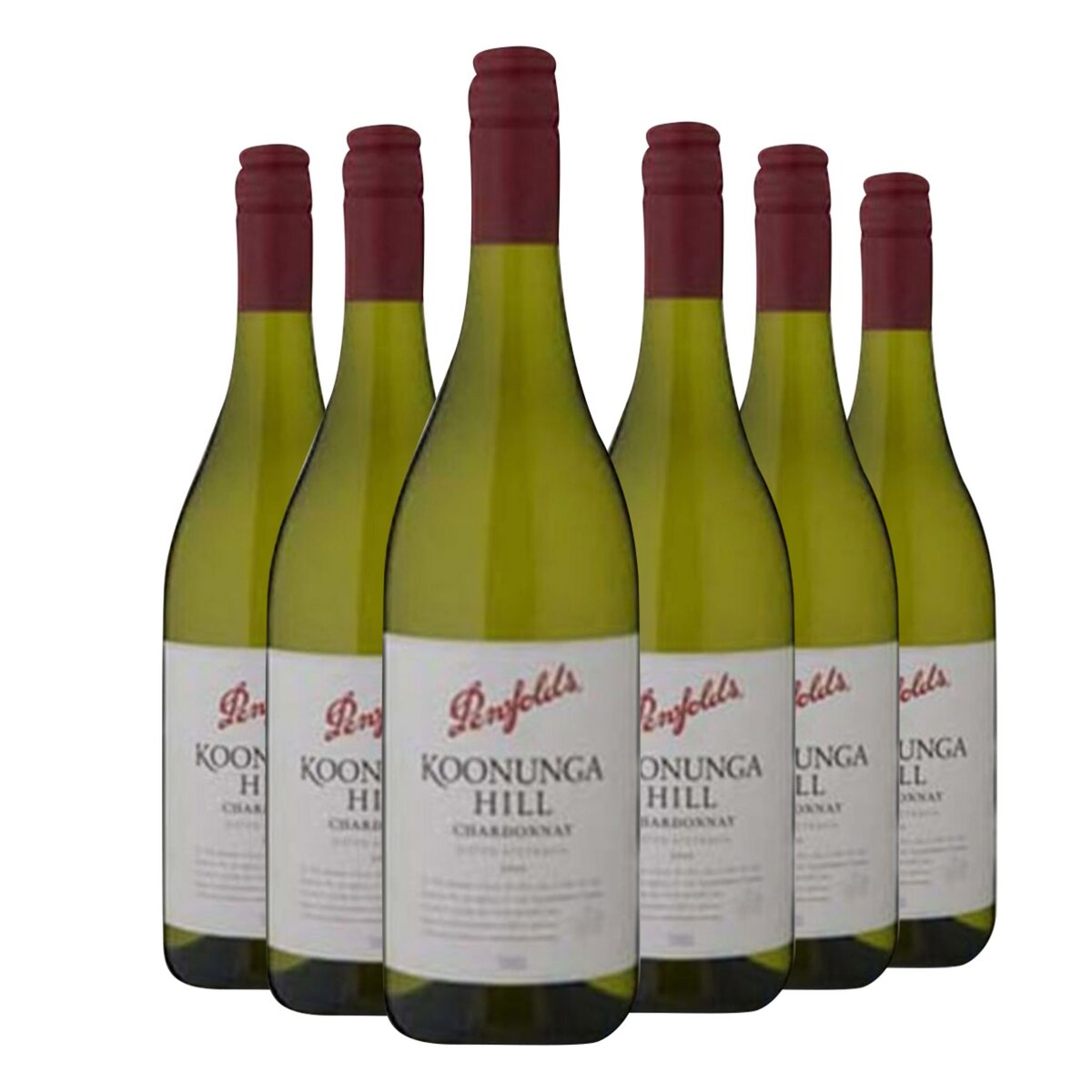 Lot de 6 bouteilles Penfolds Koonunga Hill | Chardonnay Screw Cap Australie Blanc 2014