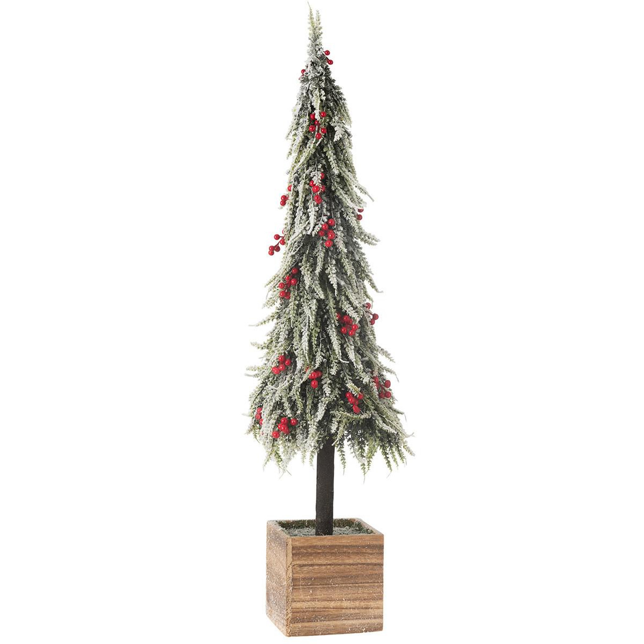 Voir la diapositive 2 : J-LINE Sapin de noël déco à led  bruno  95cm vert