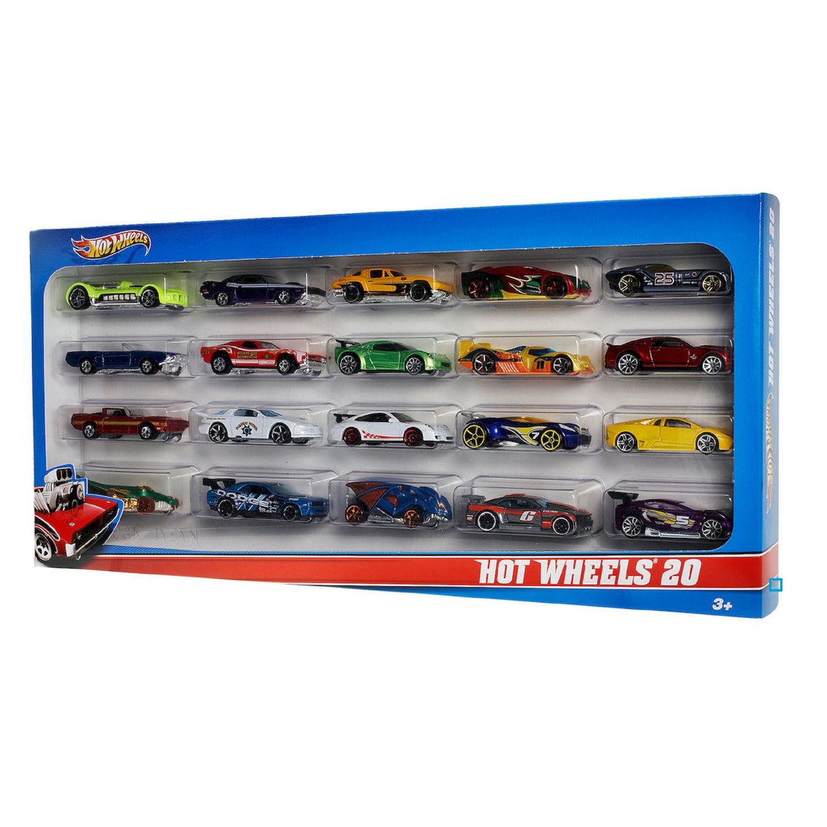 MATTEL Coffret de 20 véhicules Hot Wheels 