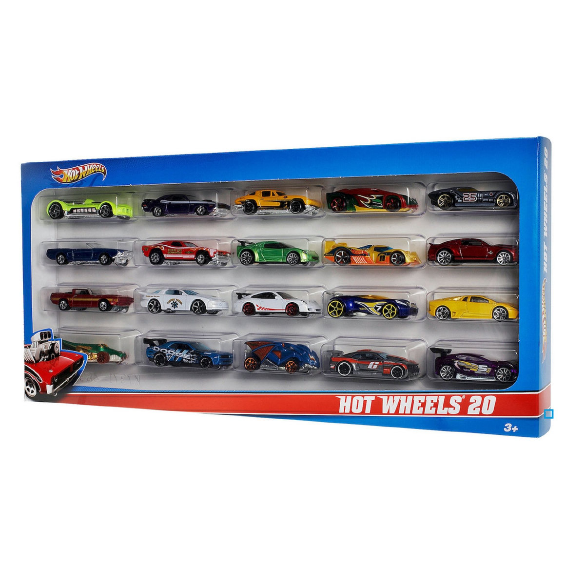 MATTEL Coffret de 20 véhicules Hot Wheels 