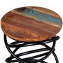 Voir la diapositive 3 : VIDAXL Table d'appoint Bois de recuperation massif