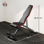 Voir la diapositive 3 : HOMCOM Banc de musculation pliable réglable 2 bandes de résistance incluses max. 120Kg