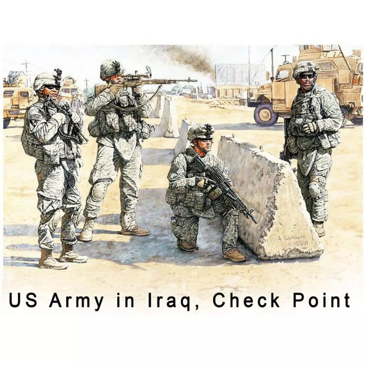 Master Box Figurines militaires : US check point : Irak 2010