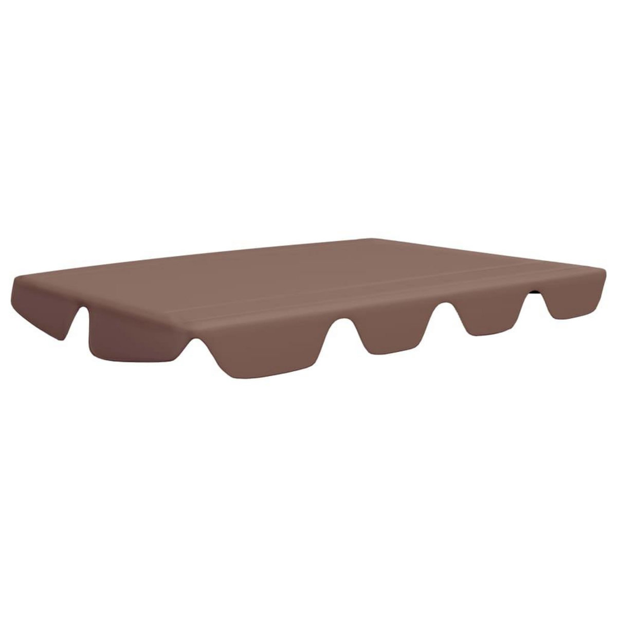 VIDAXL Toit de rechange de balançoire marron 150/130x105/70 cm