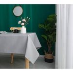 UNIVERS DECOR Nappe antitache unie Perle rectangulaire 145 x 240 cm