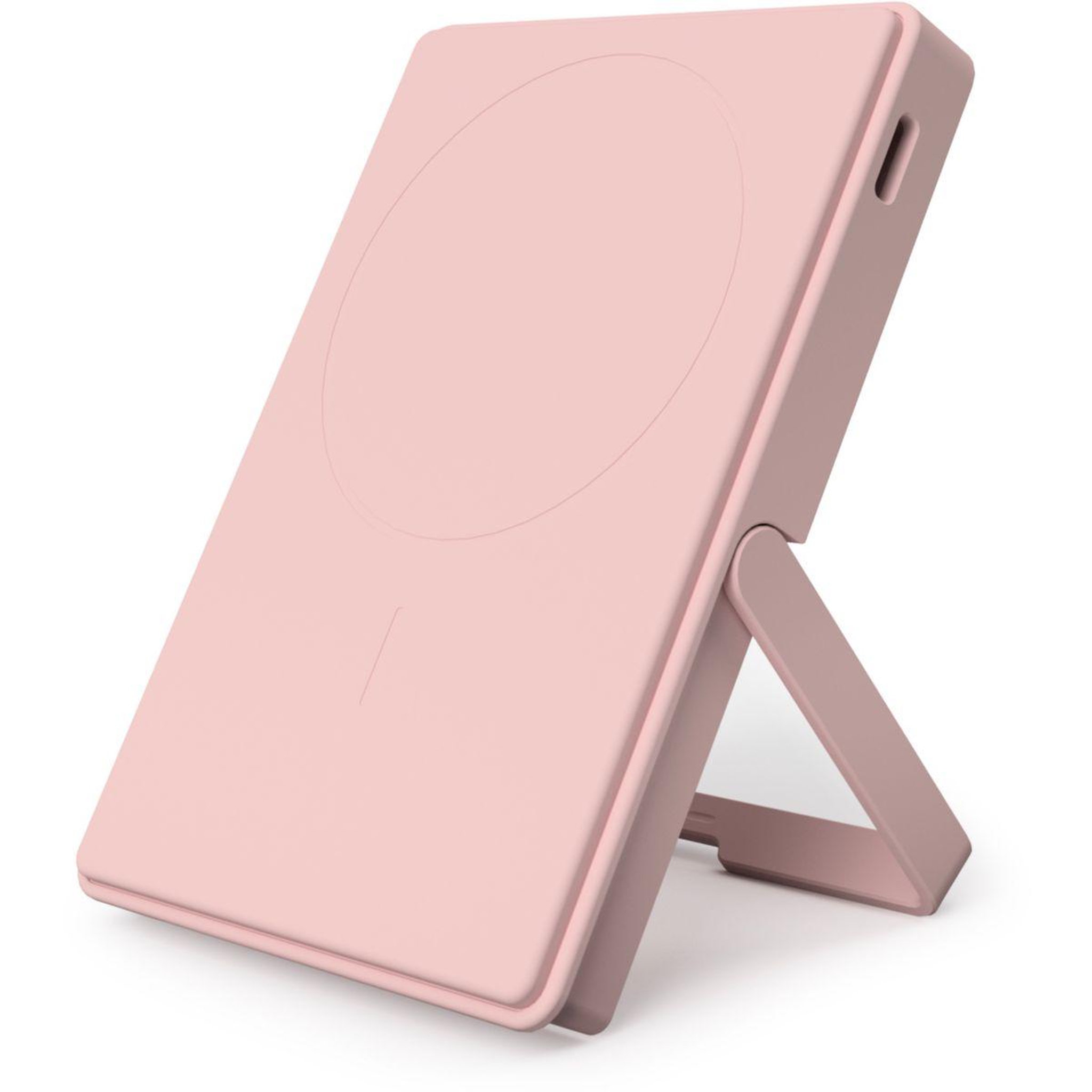 Voir la diapositive 4 : CASYX Batterie externe 5000 mah qi2 magsafe avec bequille rose