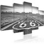 Voir la diapositive 1 : Paris Prix Tableau Imprimé  Route 66 Black & White