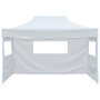 Voir la diapositive 2 : VIDAXL Tente de reception pliable avec 3 parois 3x4 m Acier Blanc