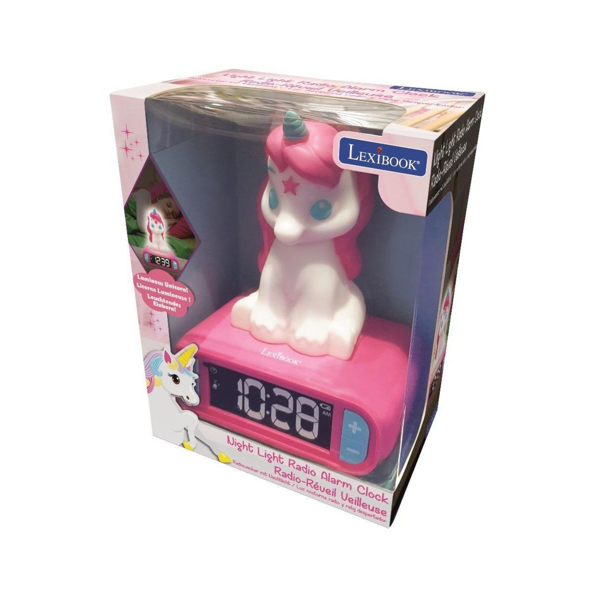 Lexibook Réveil RL800UNI Veilleuse Licorne