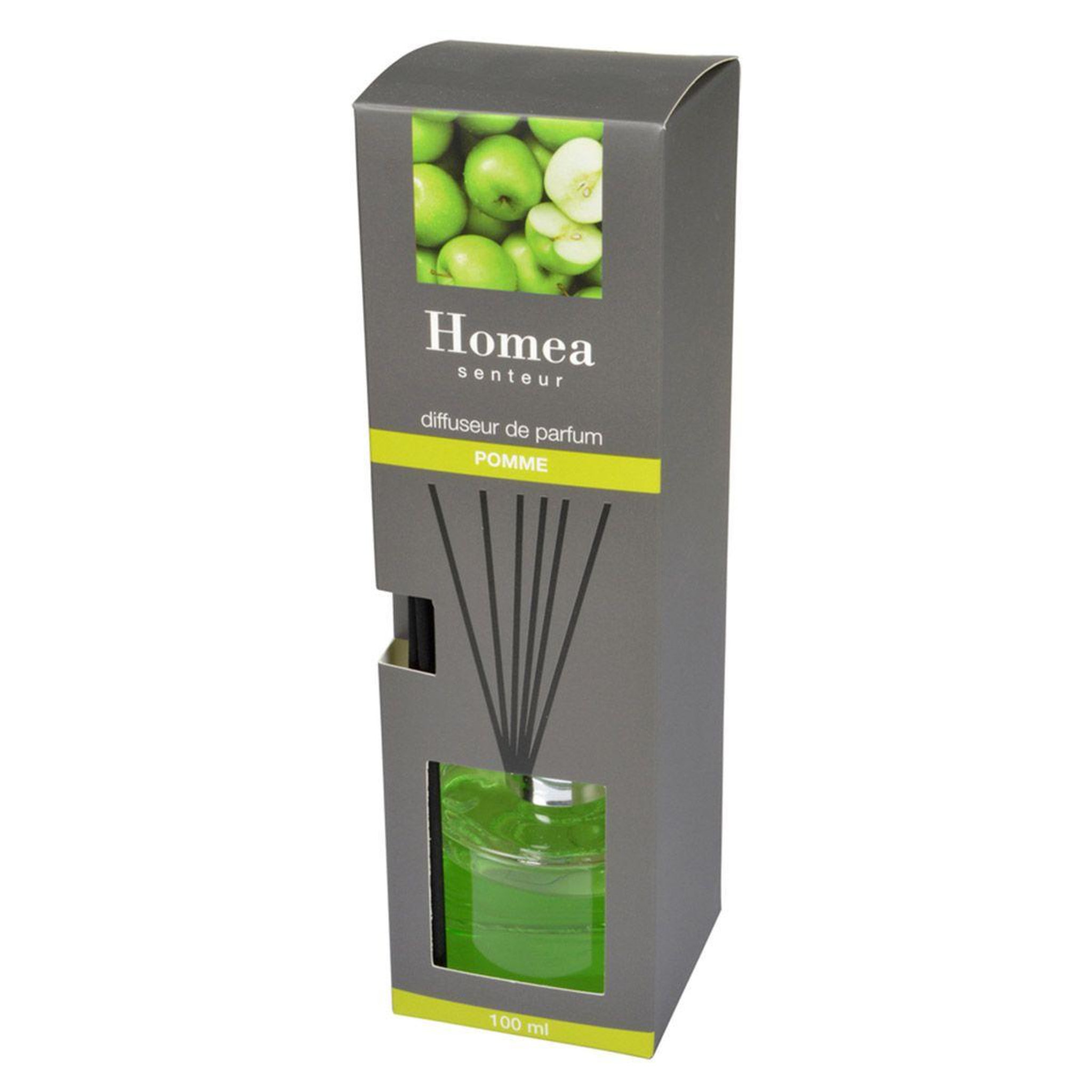 Voir la diapositive 2 : HOMEA Diffuseur de parfum  rond  100ml pomme