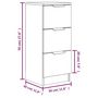 Voir la diapositive 6 : VIDAXL Buffets 2 pcs Chene Sonoma 30x30x70 cm Bois d'ingenierie