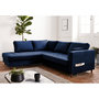 Voir la diapositive 1 : LISA DESIGN Anna - canapé d'angle gauche - 5 places - convertible - en velours