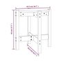 Voir la diapositive 6 : VIDAXL Table basse Blanc Ø 42,5x45 cm Bois massif de pin