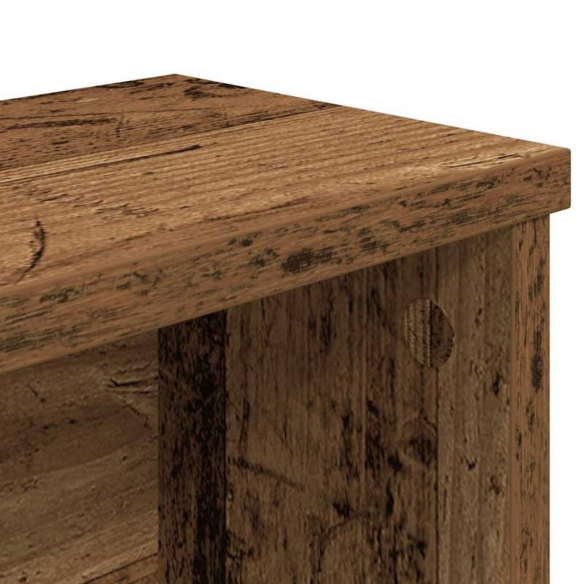 VIDAXL Étagère de cuisine empilable vieux bois 50x15x16 cm