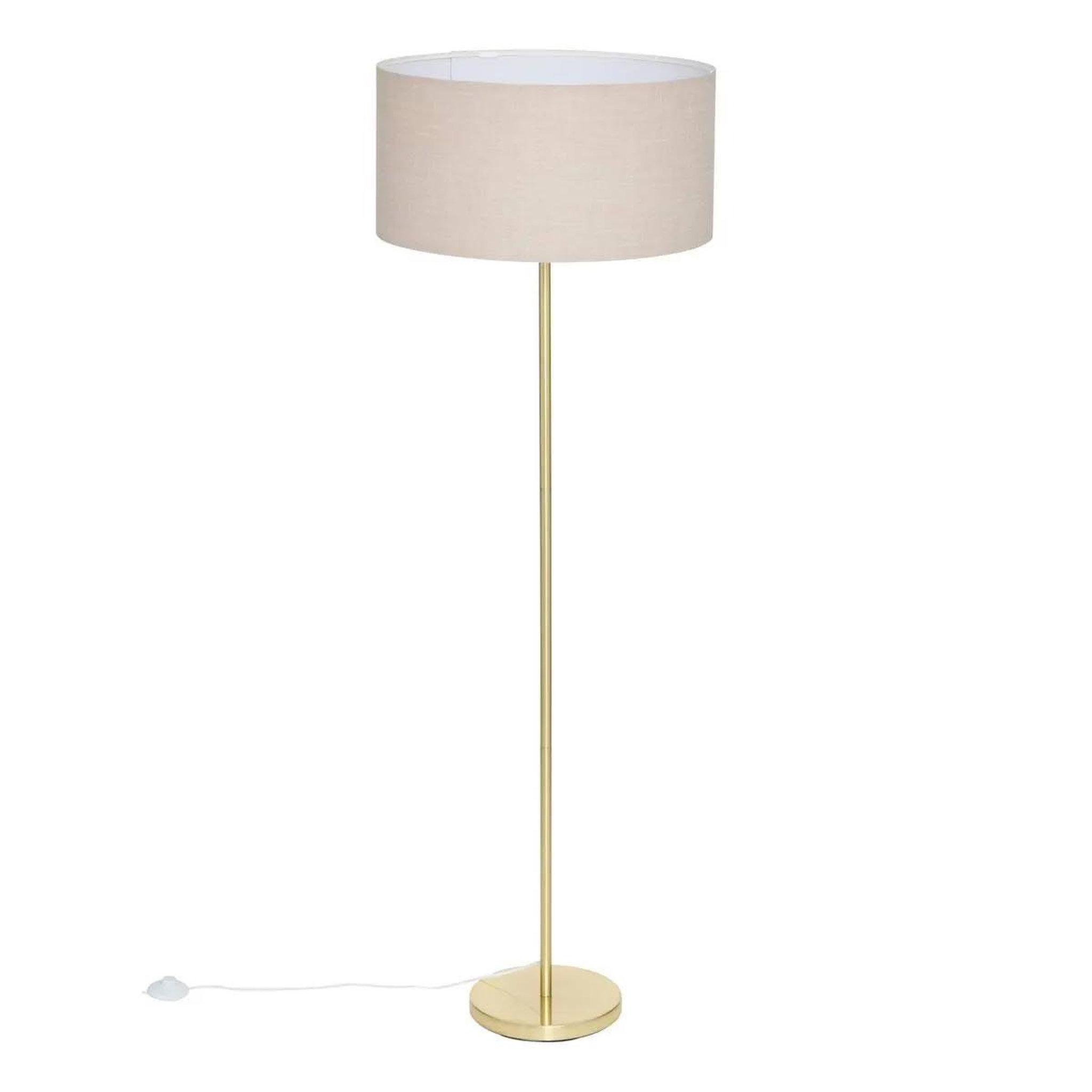 Voir la diapositive 3 : ATMOSPHERA Abat jour en lin  beline  50cm beige