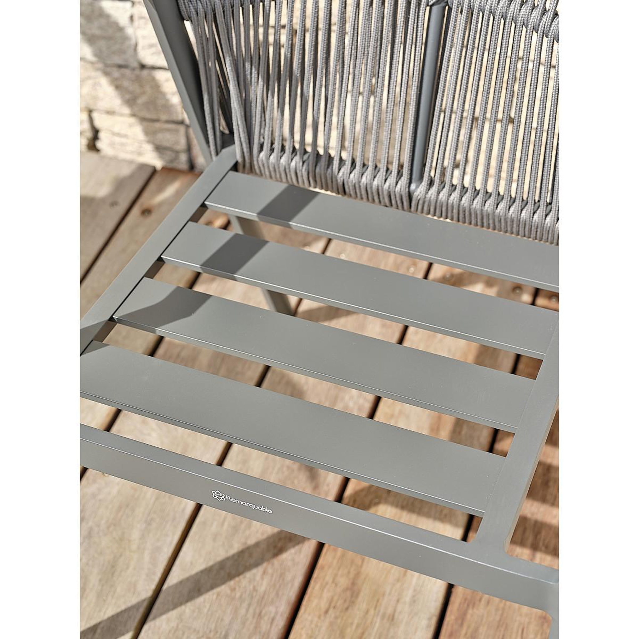 Voir la diapositive 5 : Paris Prix Fauteuil de jardin empilable  gambi  79cm anthracite