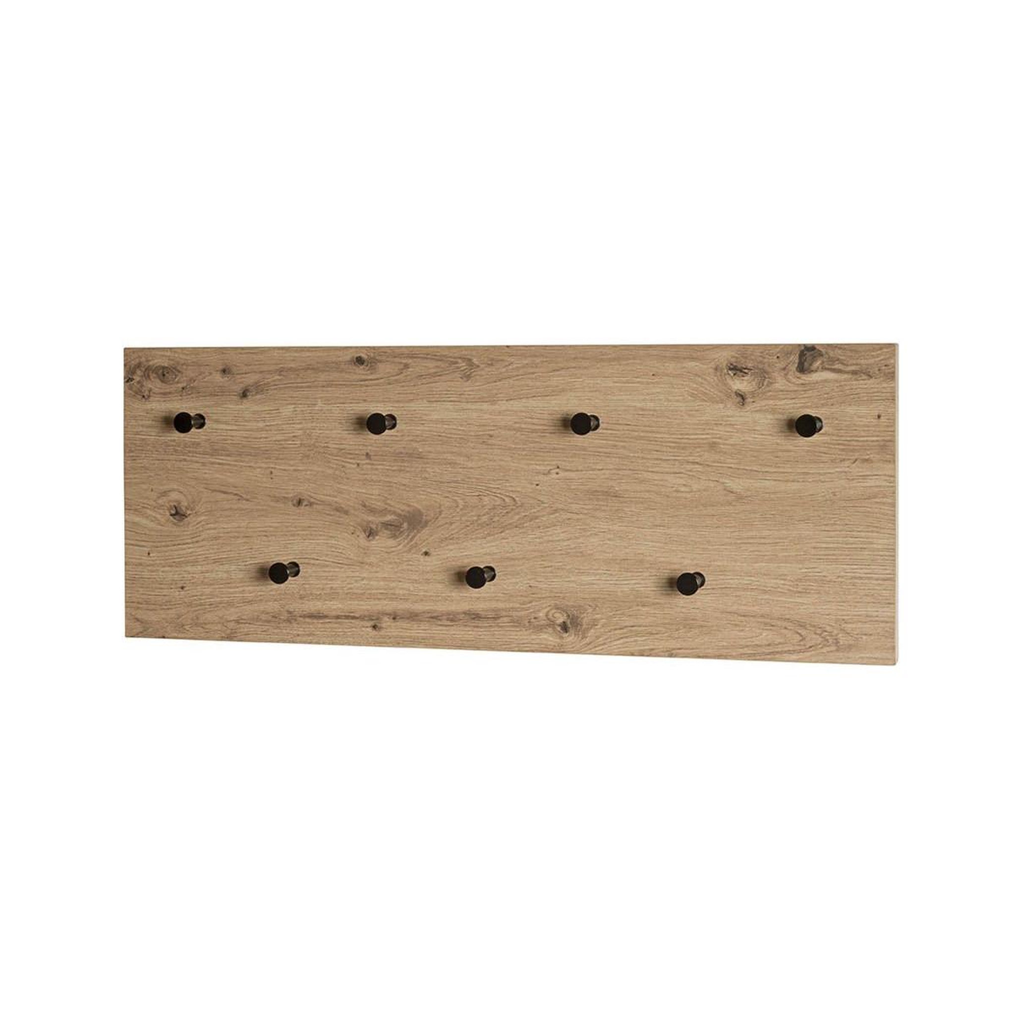 Paris Prix Patère murale double  miranda  80cm chêne & noir