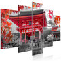 Voir la diapositive 1 : Paris Prix Tableau Imprimé 5 Panneaux  Kyoto, Japan Wide