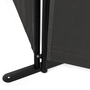 Voir la diapositive 6 : ID MARKET Paravent intérieur et extérieur sur pieds 3 panneaux 250 x 180 cm gris anthracite séparateur store latéral