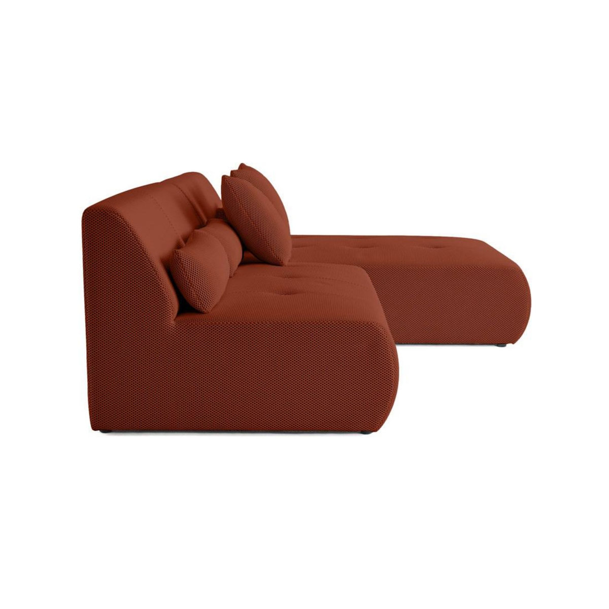 LISA DESIGN Onyx - canapé modulable d'angle réversible 4 places - en tissu mailles 3d