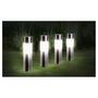 Voir la diapositive 1 : Inkazen Lot de 4 bornes tube solaire Gris