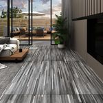 VIDAXL Dalles de plancher PVC autoadhesif 5,21 m² 2 mm gris raye