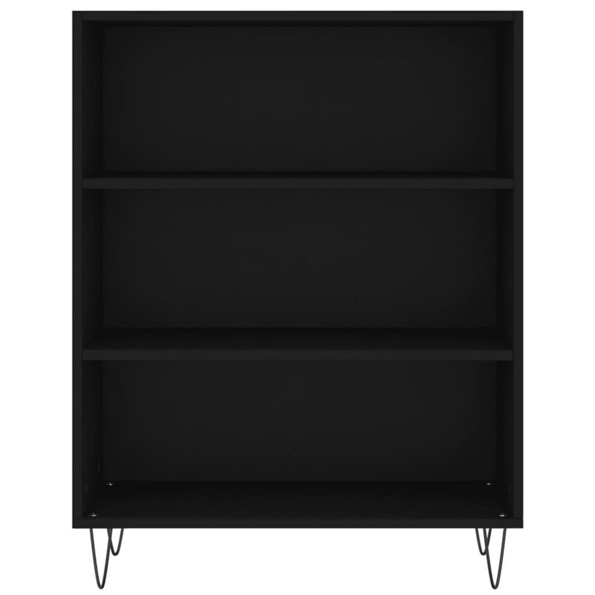 VIDAXL Buffet noir 69,5x32,5x180 cm bois d'ingenierie