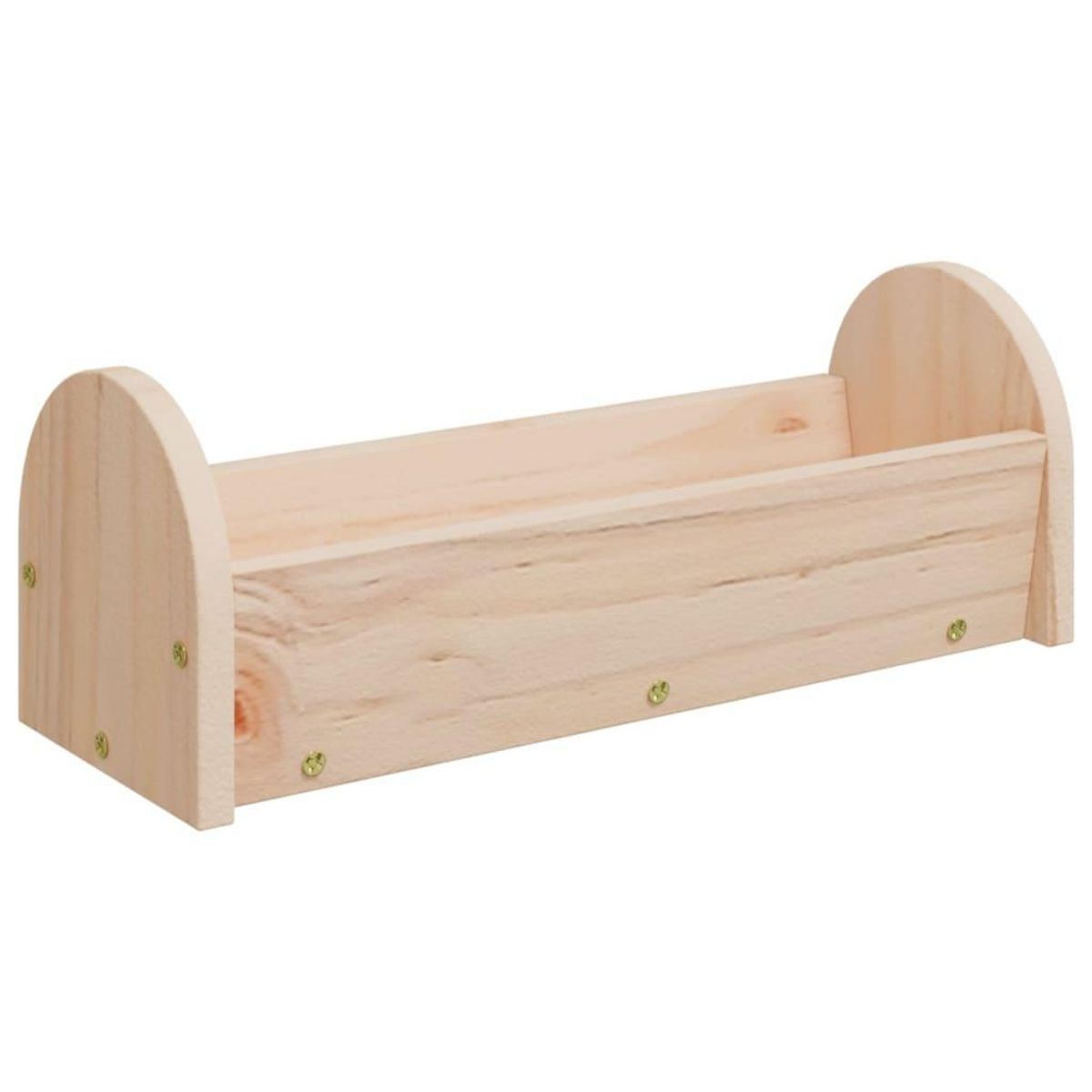 VIDAXL Mangeoire a foin pour lapins 28x10x10 cm bois massif de sapin