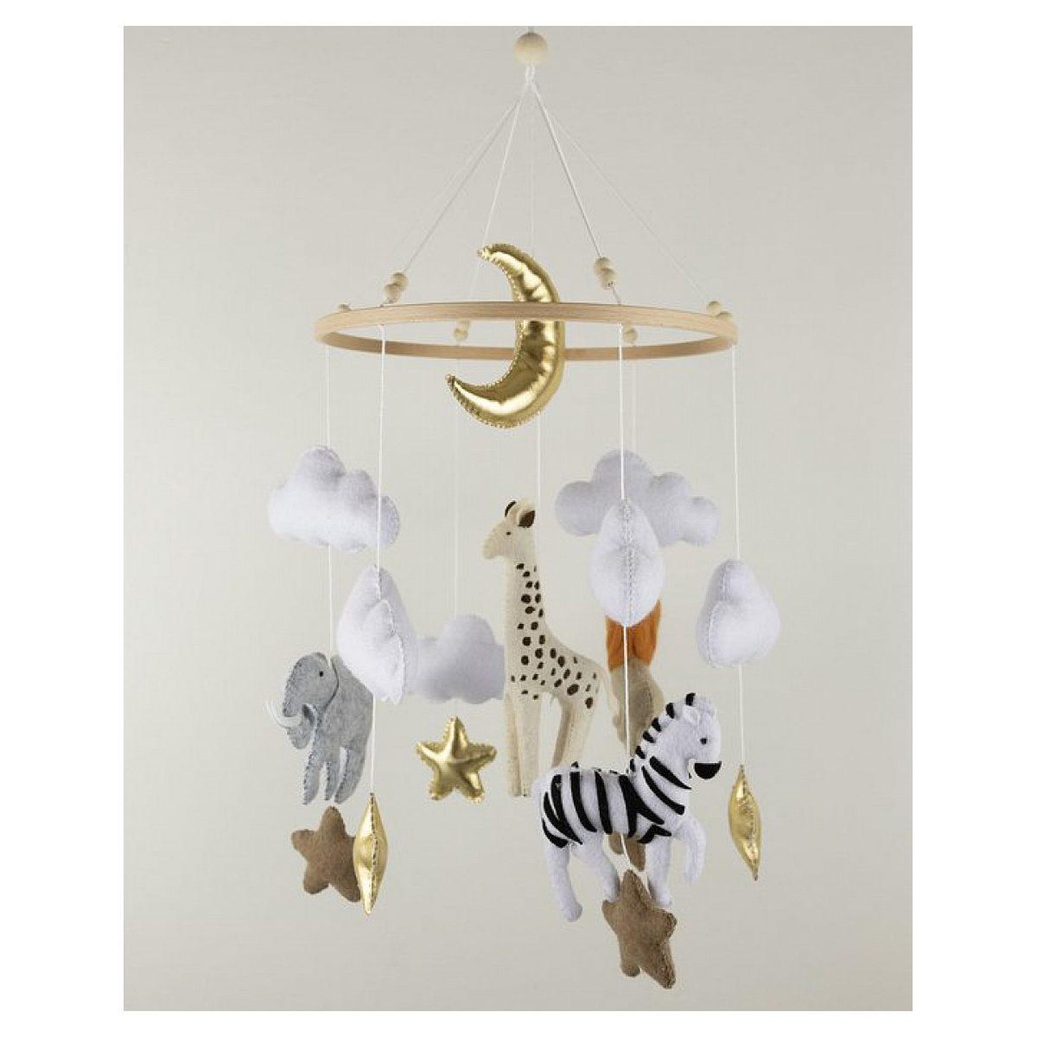 Voir la diapositive 3 : LITTLE LOUA Mobile safari en bois fait main