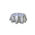 HABITABLE Nappe ronde en toile cirée  design bois Planche - Diam. 135 cm - Gris